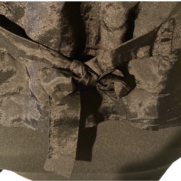 Velvet Floral Vest’s 80s Vintage Black Velvet Vast - Picture 4 of 5